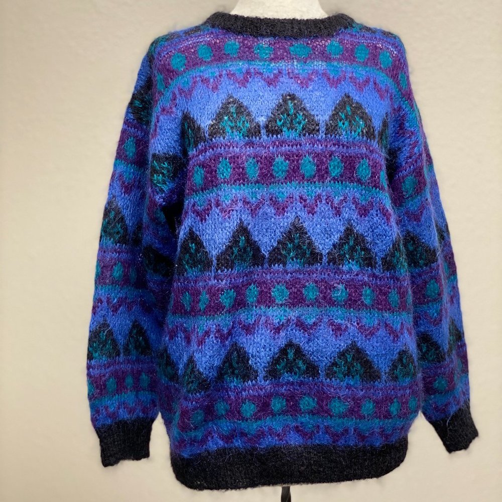 Mohair Oversized Sweater, Vintage 80s Gallagher